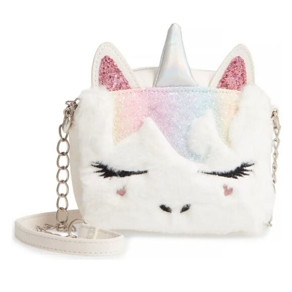 OMG Miss Gwen Plush Unicorn Crossbody Bag - Picture 1 of 13